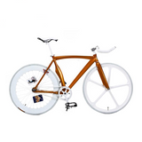 70mm rear and front wheel  Fixed Gear Bike Fixie frame 53cm  DIY 700C